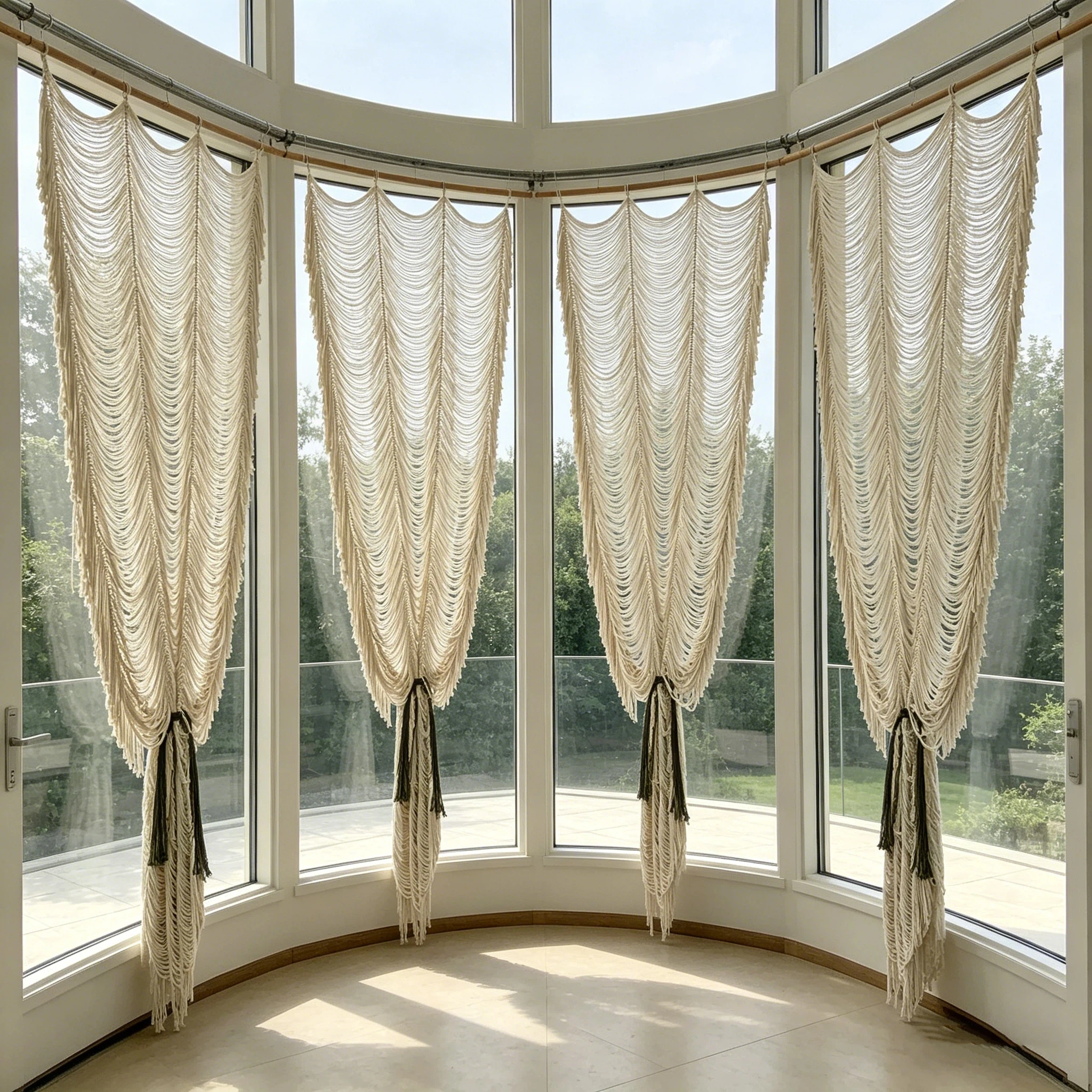 New Nordic Custom Size Door Curtain Cotton Tassel Tapestry Macrame Wall Hanging Decor Art Home Decor for Dining Room