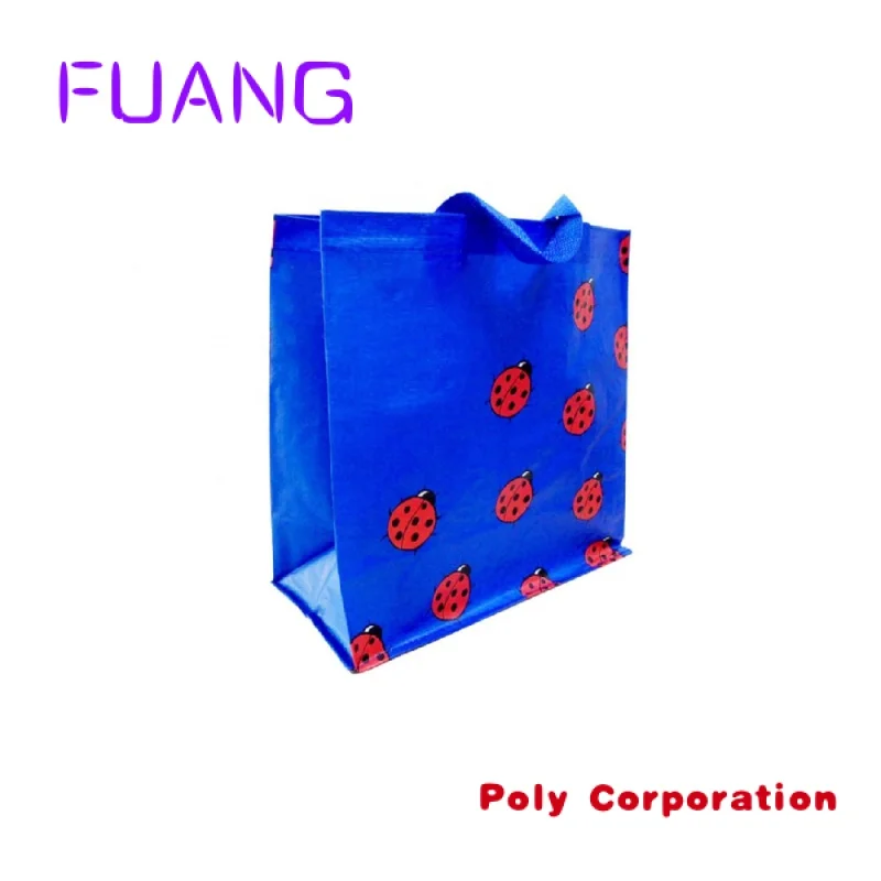 Custom  cheap fashion recycled eco-friendly laminated polypropylene plastic tote shopping pp woven bag