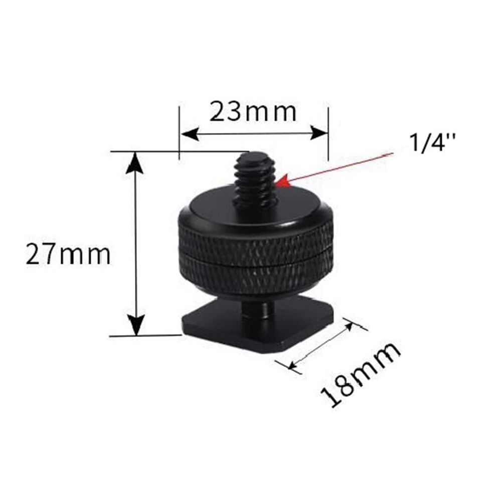 Accessory Holder Camera Mount Cold Shoe Mount Compatible With DSLRs Integrated Threaded Design LED Light Adapter