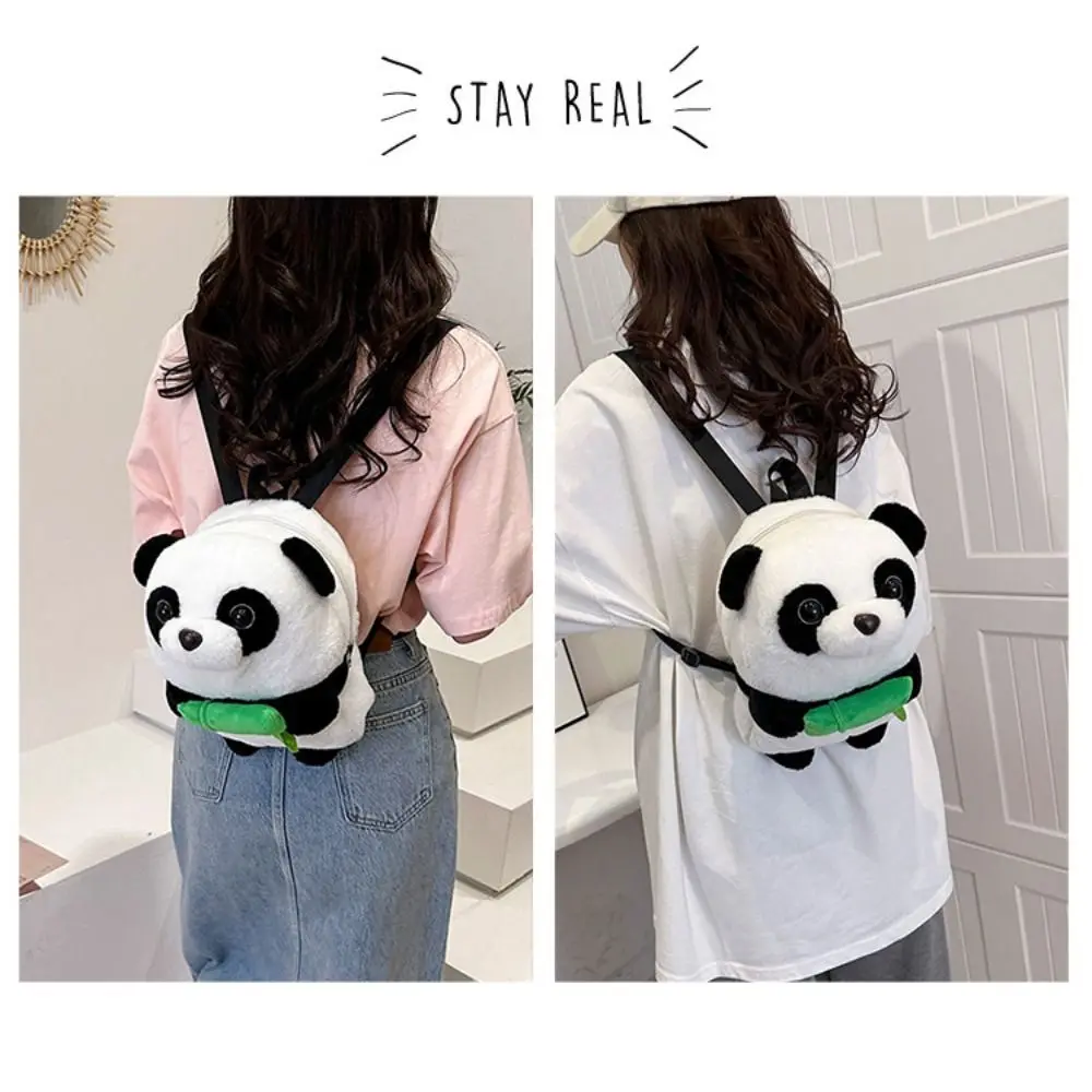 High Quality Skin Friendly Plush Toys Durable Wear-resistant Shoulder Bag Soft Creative Panda