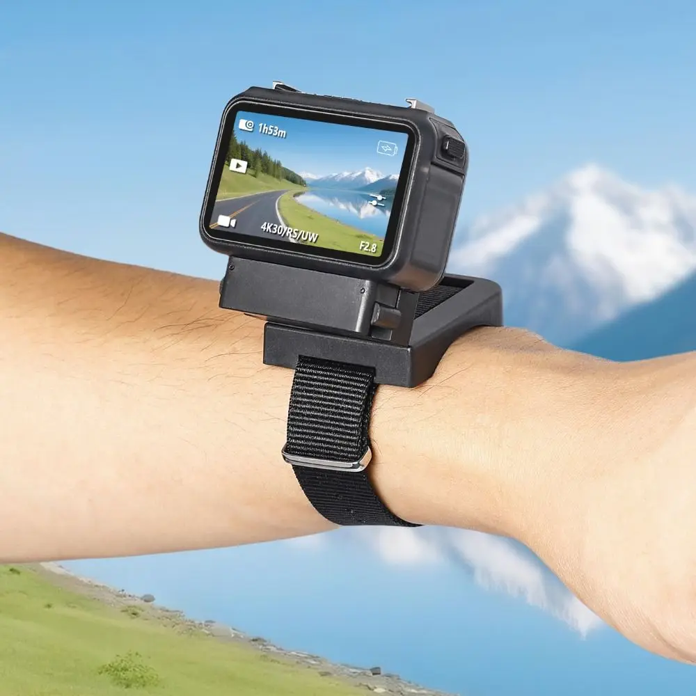 Magnetic Camera Expansion Wristband 360 Rotatable Nylon Image Transmission Wrist Strap Adjustable Stable for DJI Osmo Nano