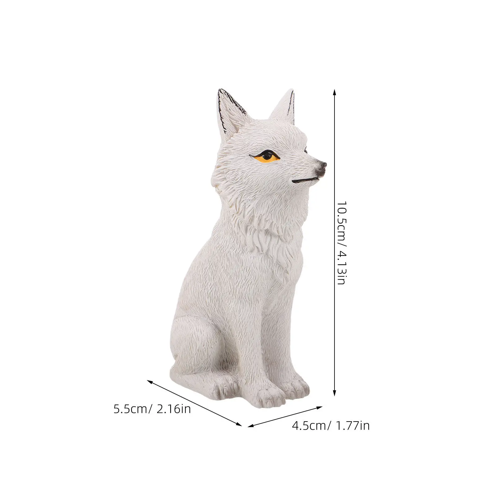 Mini Small Resin Fox Statue Cute Artistic Outdoor Patio Bonsai Plant Pot Fairy Garden Landscape Decor Micro Landscape view 6