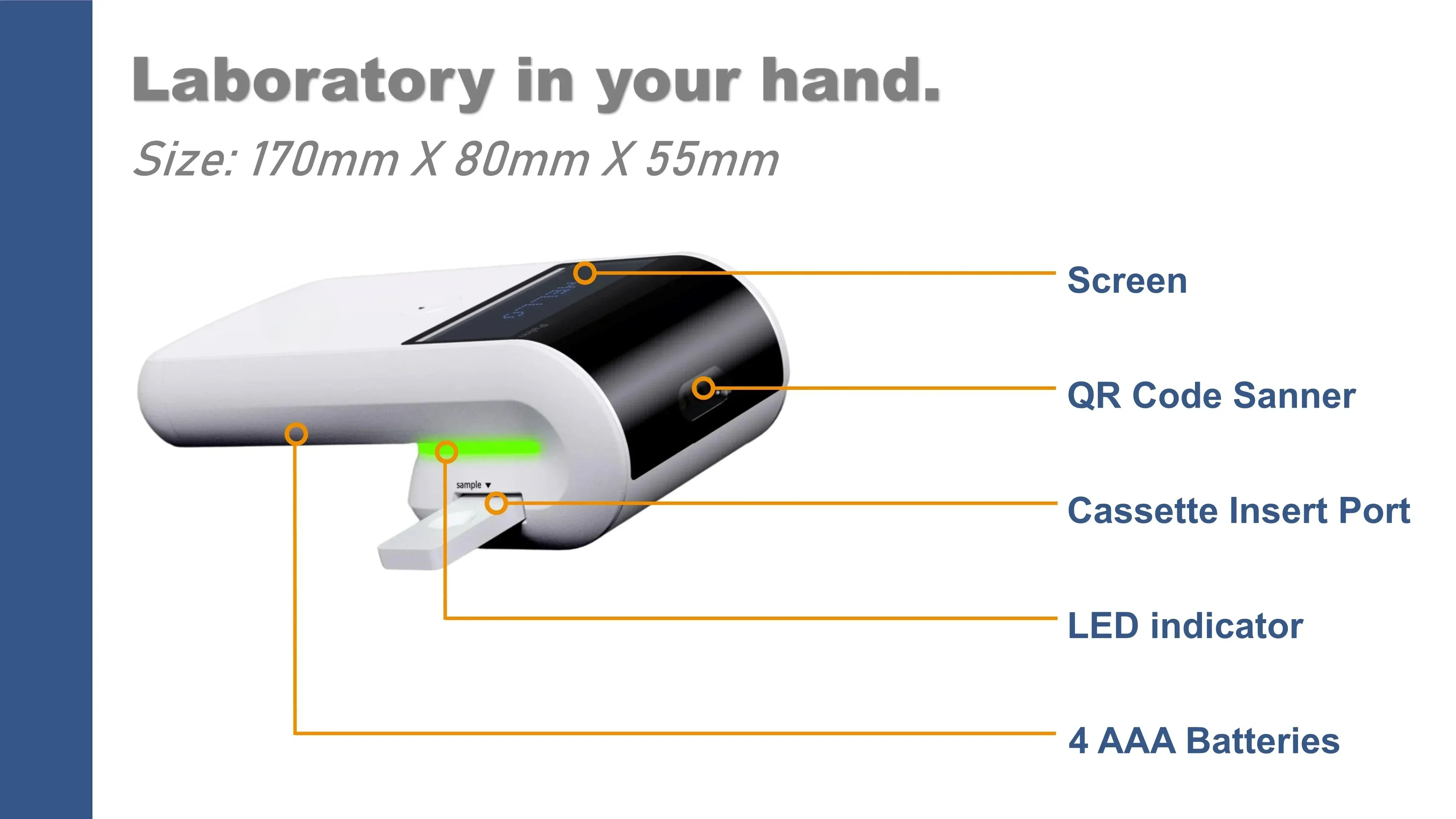 Newest Small Cute Point Of Care Automatic Fluorescence PalmF For Fast Quantitative