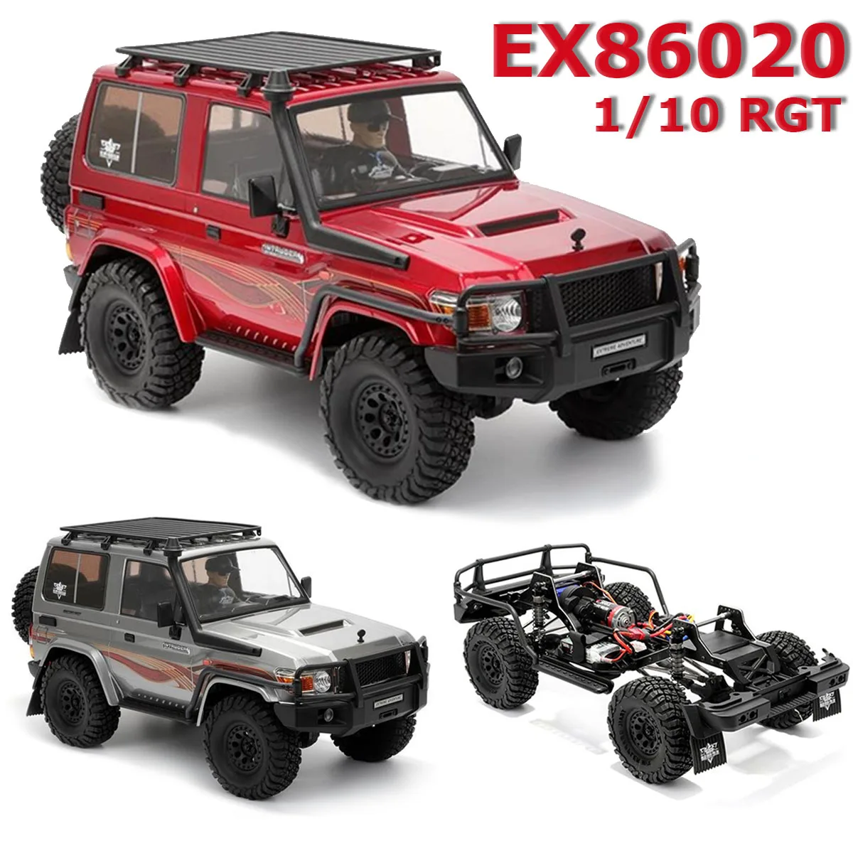 

1/10 RGT EX86020 RC Car LC71 RTR 4WD Remote Control Vehicle 2.4G RC Electric Model Car Rock Crawler Adult Children's Toys