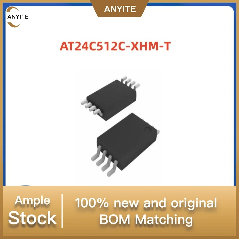 New 5Pcs/Lot  AT24C512C-XHM-T AT24C512C-XHM AT24C512C   TSSOP-8