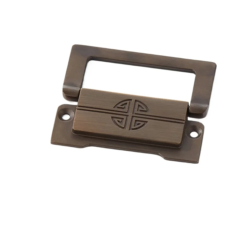 ‌ ソリッドブラスプルハンドル凹型引き出しグリップ内蔵シームレスキャビネットハードウェア和風隠し家具ハードウェア