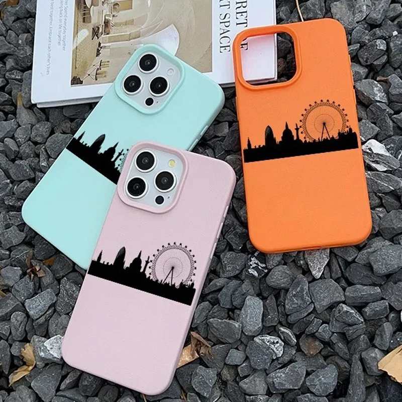 London Skyline Case For Samsung A05S A06 A07 A15 A16 A17 A34 A35 A53 A54 A55 S23 S24 FE S25 S26 Ultra A26 A36 A56 Phone Cover