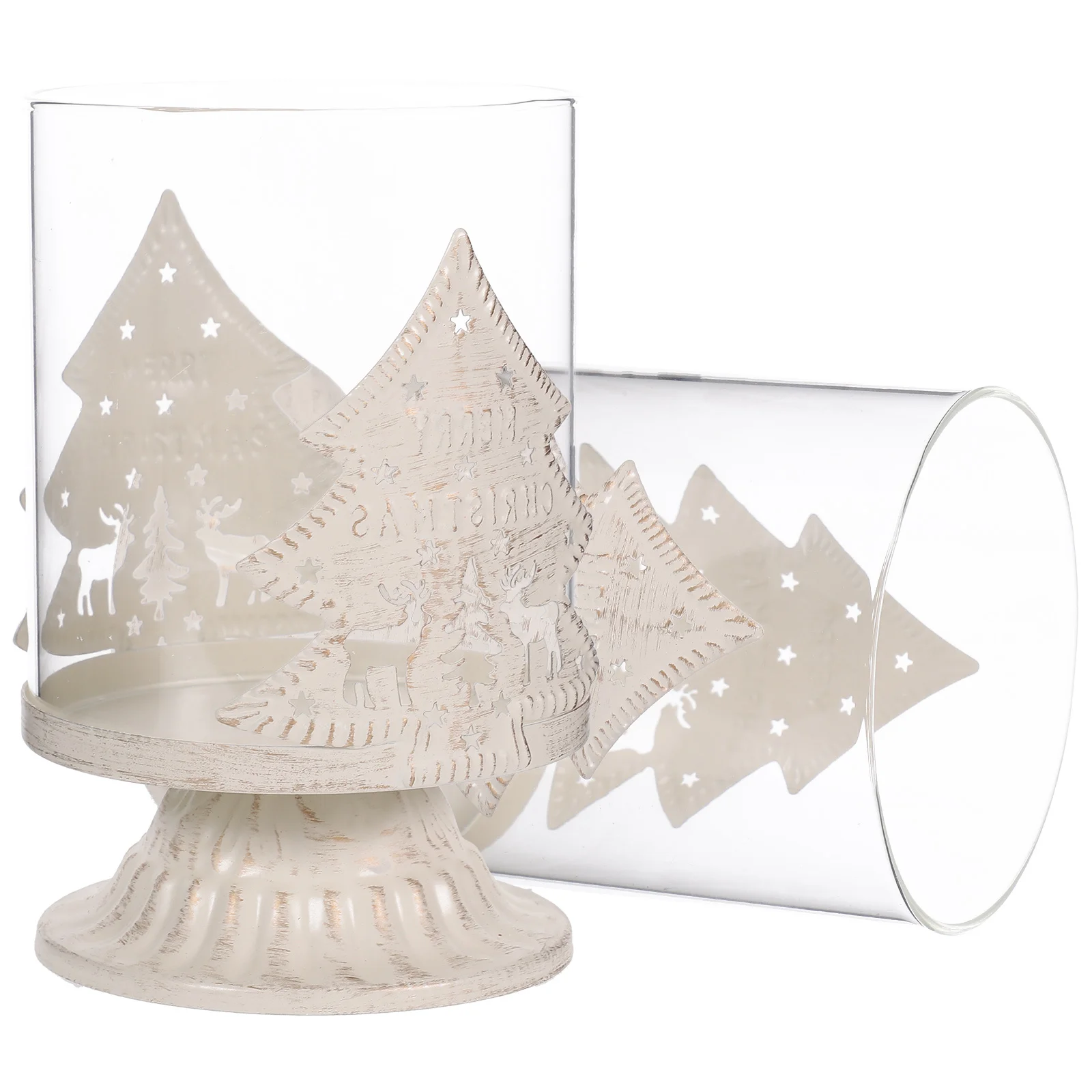 2 قطعة حامل عيد الميلاد ديكور عيد الميلاد شمعدان دقيق للمنزل فندق بار مقهى الديكور الوقوف