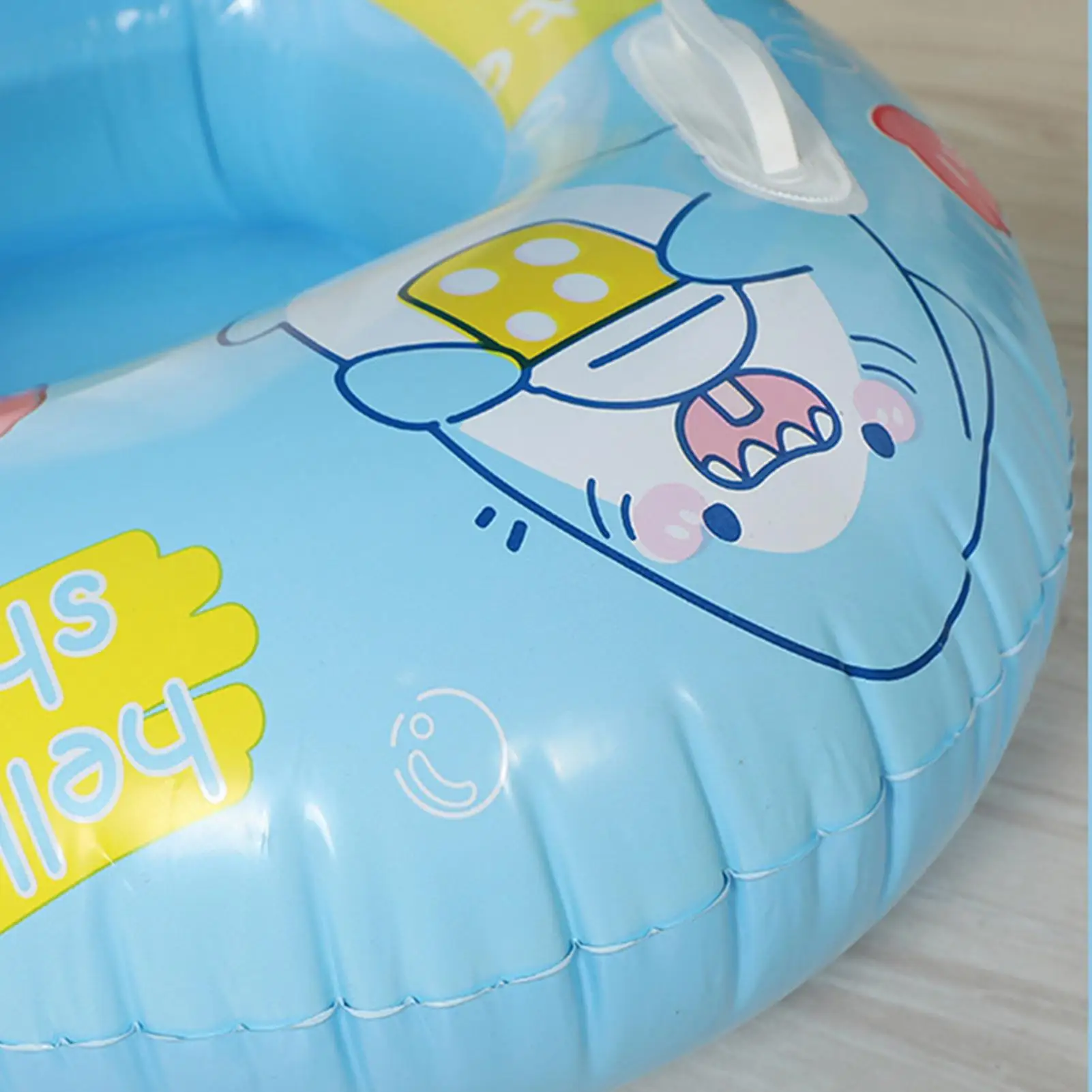 Bebê flutuador com guarda-sol dossel proteção solar crianças anel de água inflável núcleo seguro piscina acessório banheiro brinquedo de água
