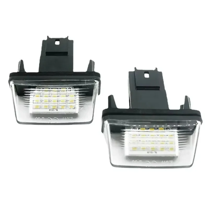 

Tiy 1 Pair LED License Number Plate Lights Lamp For Peugeot 206 207 307 308 406 Citroen C3/C4/C5/C6