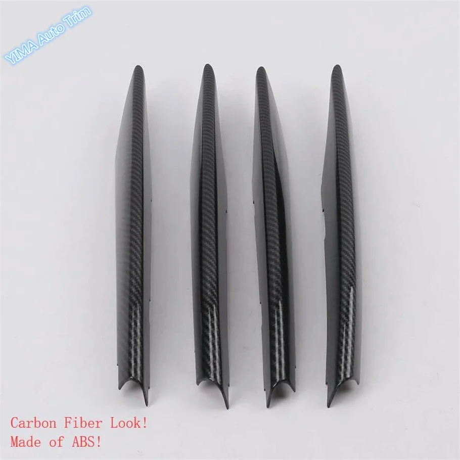 

For Toyota Crown 2023 2024 2025 Car Accessories Front Fog Lamp Lights Strip Trim Cover Carbon Fiber
