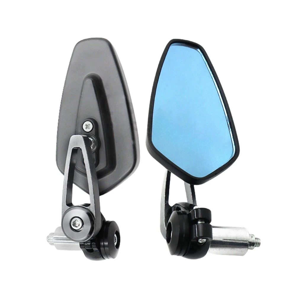 Rearview Mirror 360° Rotating Blue Glass Anti-Glare Adjustable Electric Vehicle Scooter Universal Modification Accessories