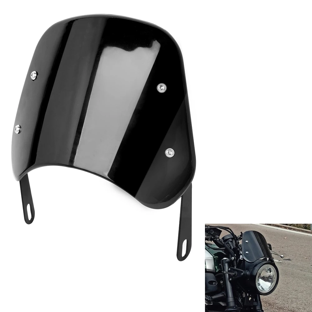 Deflector de viento Universal para parabrisas de motocicleta, carenado para Harley, Yamaha, Kawasaki, Honda, Suzuki, Cafe Racer