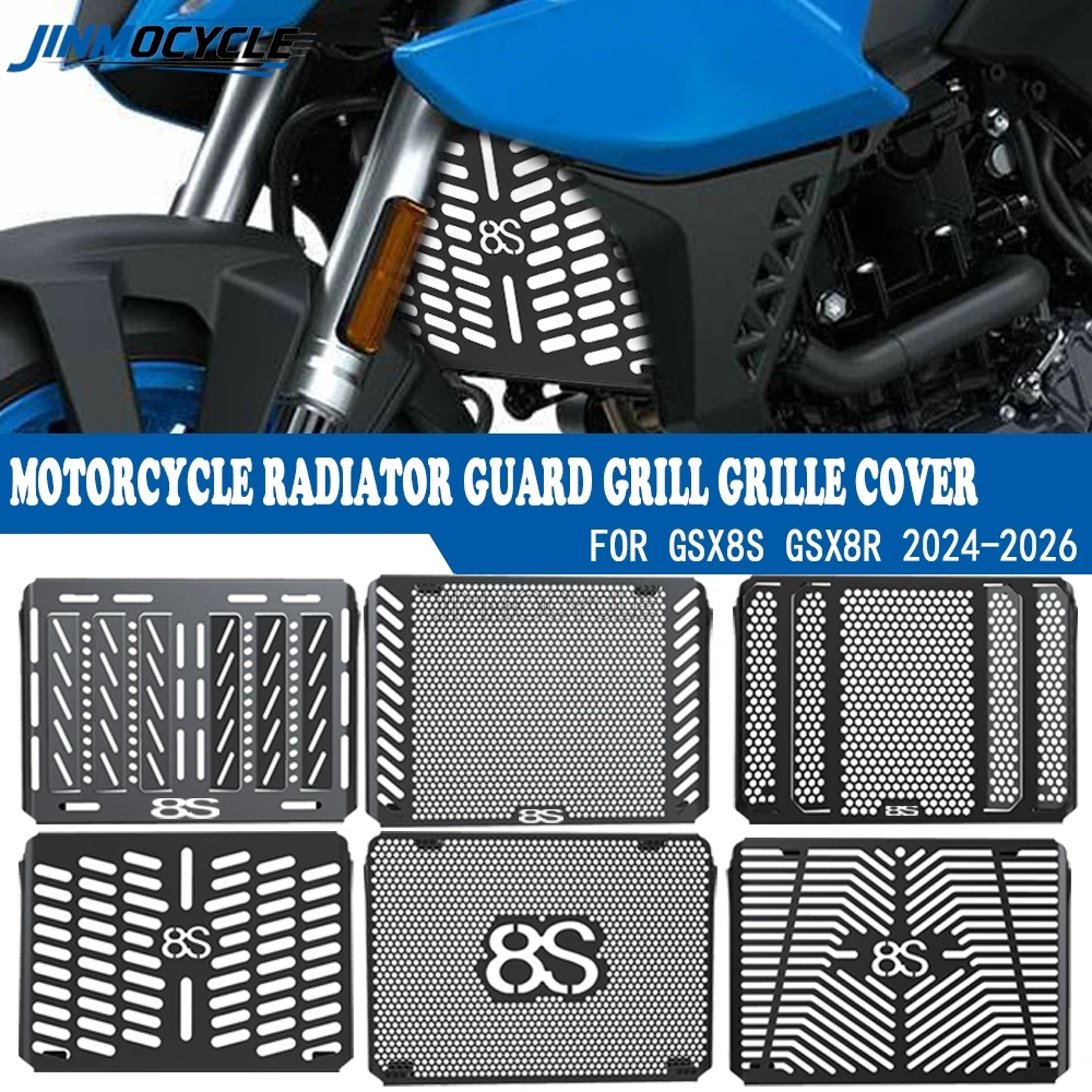 

Motorcycle Aluminium Radiator Guard Cover For SUZUKI GSX8S GSX-8S GSX 8S 2023 GSX 8S 2024 2025 2026 Oil Cooler Cover Protection
