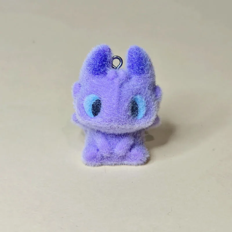 20pcs 3D Flocking Resin Colourful Dinosaurs Cartoon Animal Charms For Keychain Necklace Earnings Making DIY Jewelry Accessories