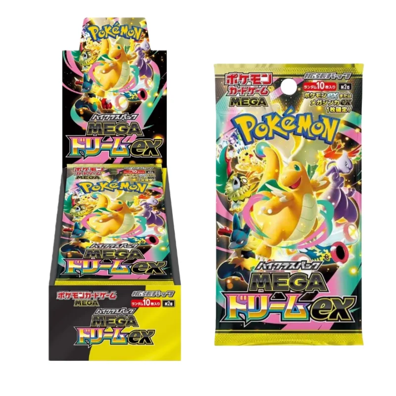 بطاقات تجارة بوكيمون الجديدة النسخة اليابانية PTCG M2A Mega Evolution صندوق كامل - بطاقات Gengar القابلة للجمع هدية العيد