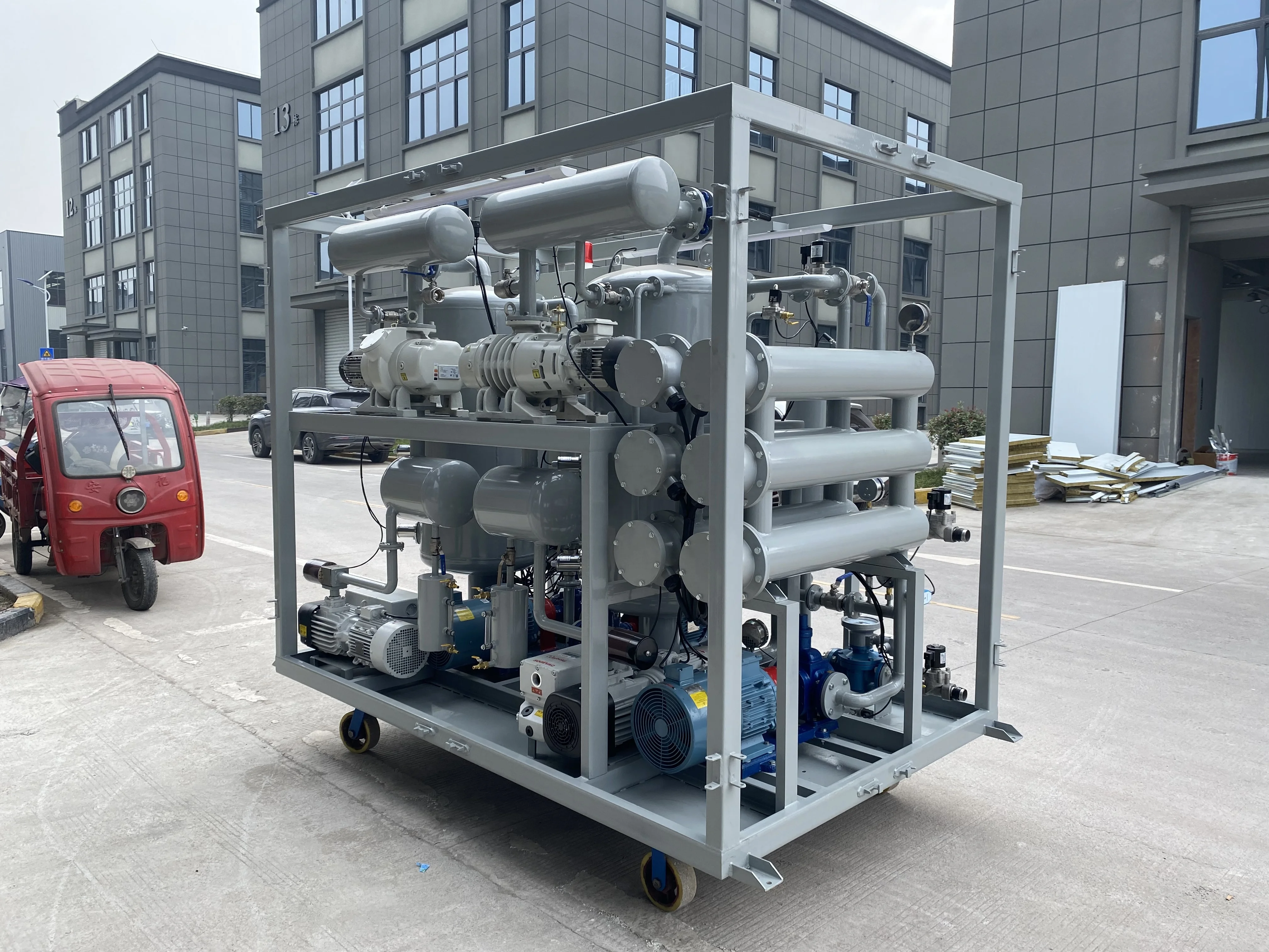 ZYD-S مقطورة مفتوحة من النوع المزدوج محول فراغ فاصل الزيت والماء #4