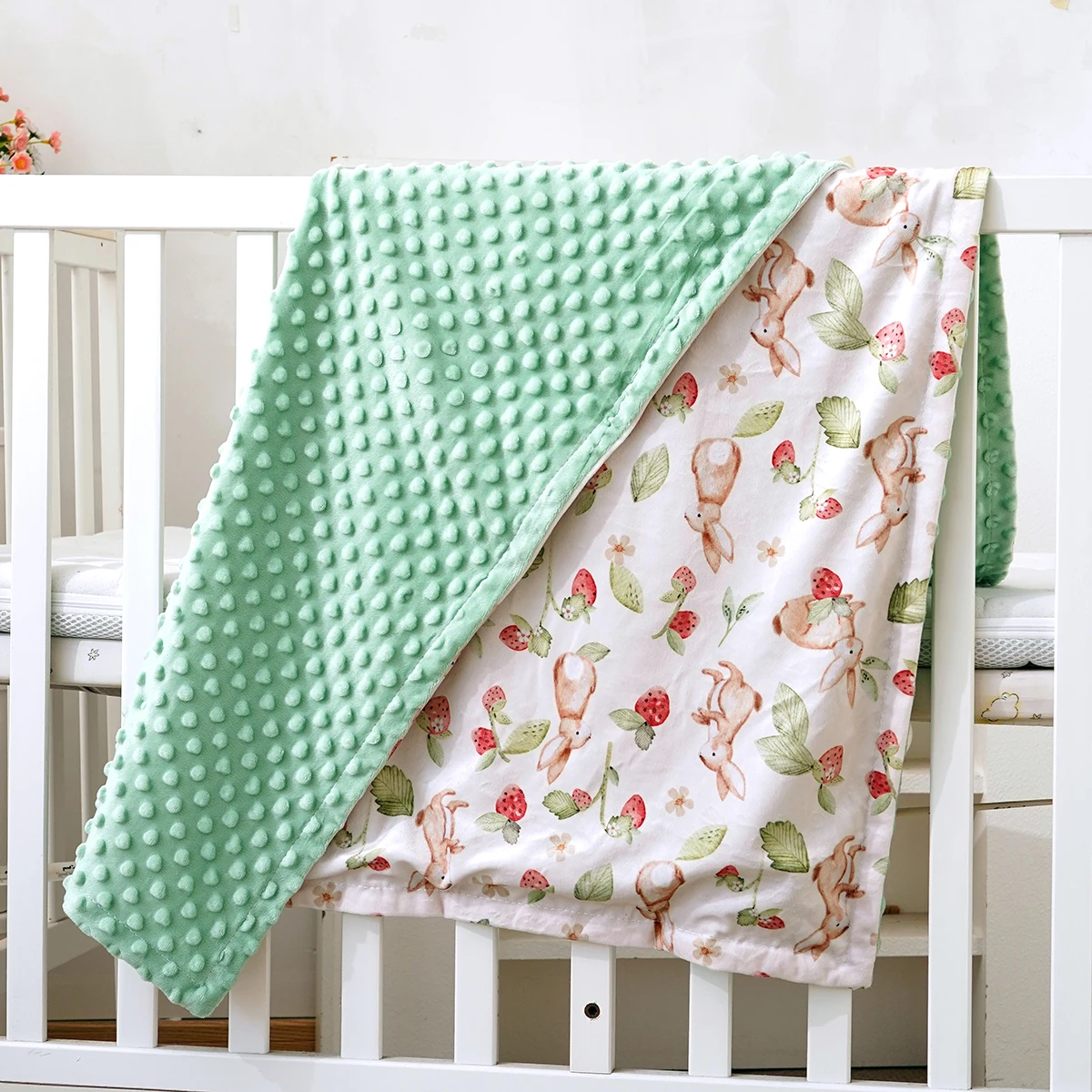 1 قطعة بطانية الفول الطفل لينة 2 طبقات الدافئة الطفل لحاف الرضع سميكة لحاف قماط التفاف بطانية الدافئة الوليد غطاء عربة الأطفال