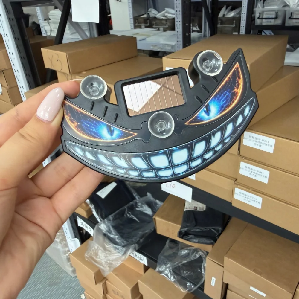 Car Accessories Suction Cup Installation Taiyang LED Multifunctional Atmosphere Light Devil's Face Dynamic Flashing Light