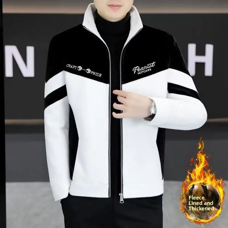 

Мужское повседневное шерстяное пальто Faion Thiened Fce на подкладке с отложным воротником, верхняя одежда для молодежи, осень-зима, Новое поступление