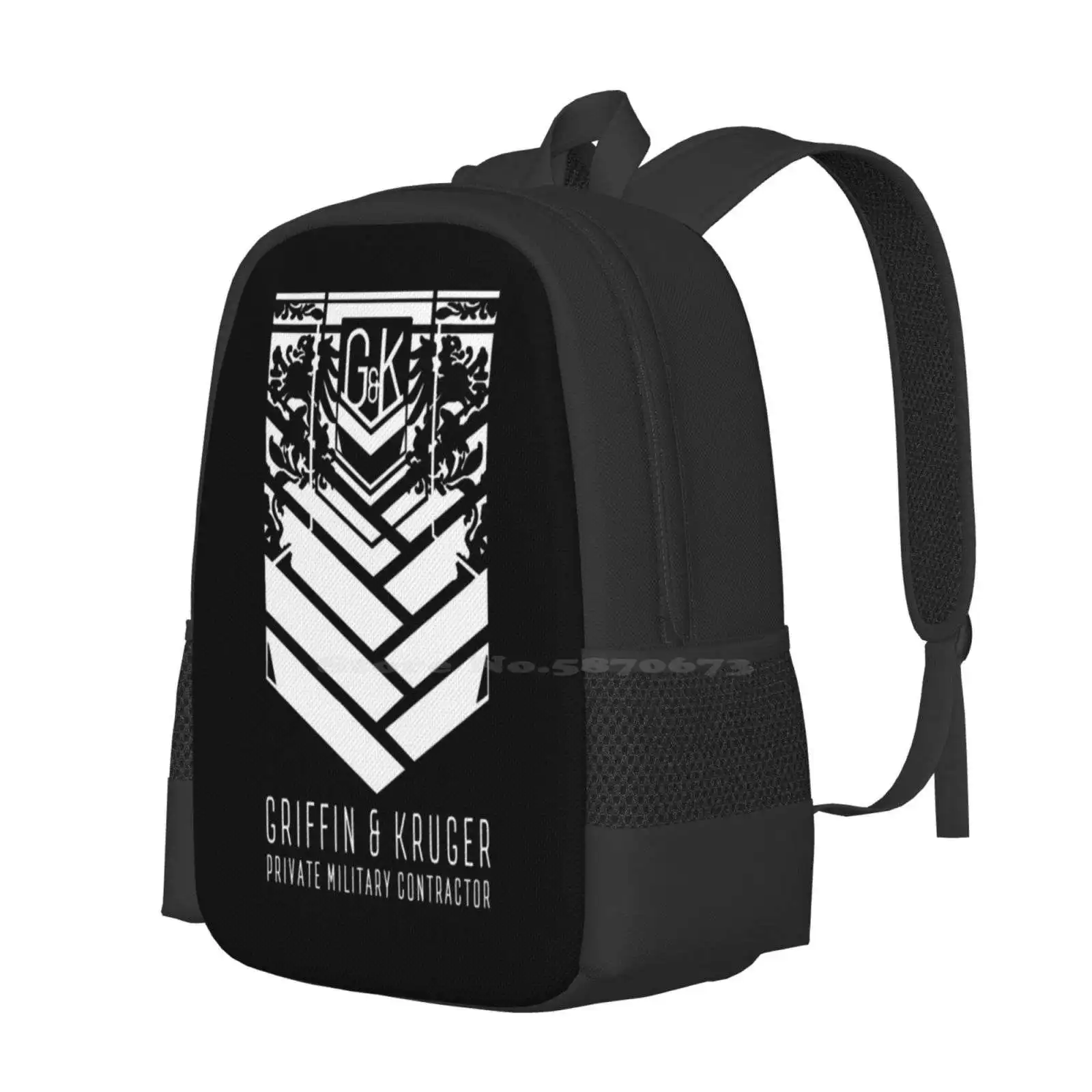 Girls Frontline-Logo Fashion Pattern Design Travel Laptop School Backpack Bag Griffin Kruger Mobile Game Japan Anime Trendy