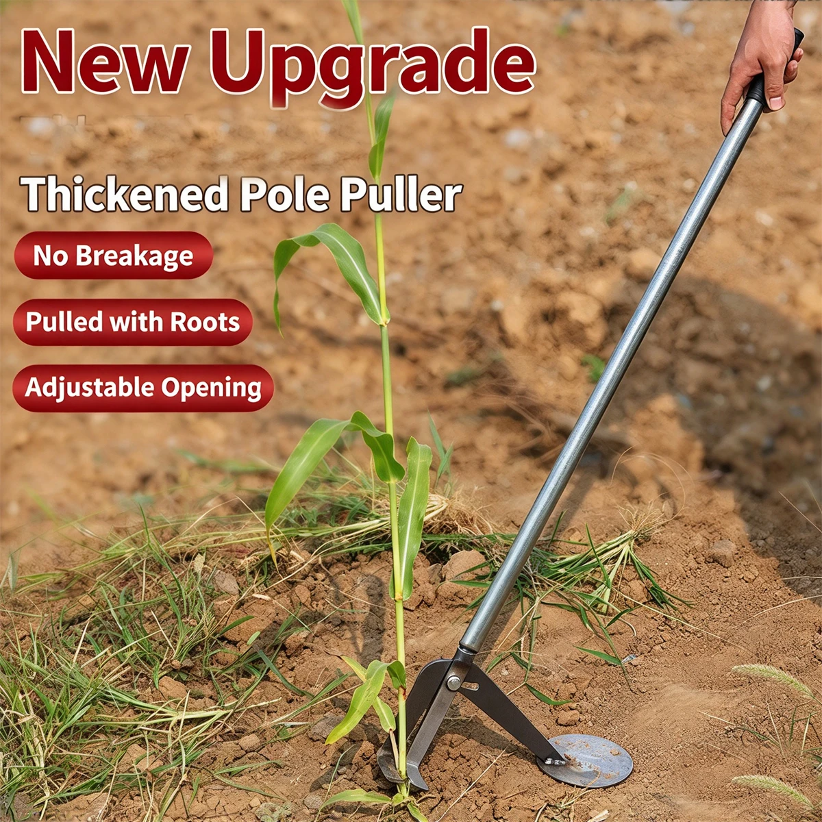 Used for Pulling Out Tree Stumps and Weeds Manual Weed Tool Agricultural Root Garden Hoe Plow Gardening Equipment Farm Removal