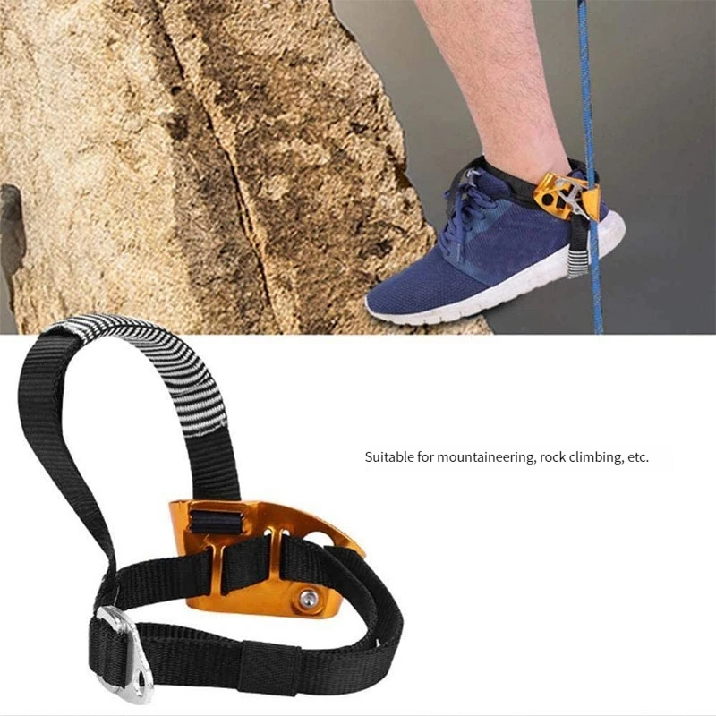 Left/Right Foot Ascender Riser Rock Climbing Mountaineering Safety Equipment