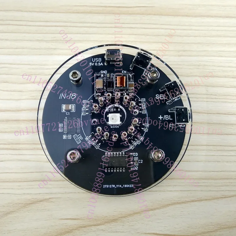 Single-tube IN-18 glow Nixie Clock