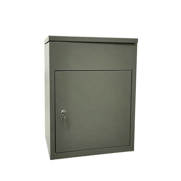 Large Freestanding Weatherproof Anti-theft Wall Mounted Parcel Mailbox Delivery Drop Post Box