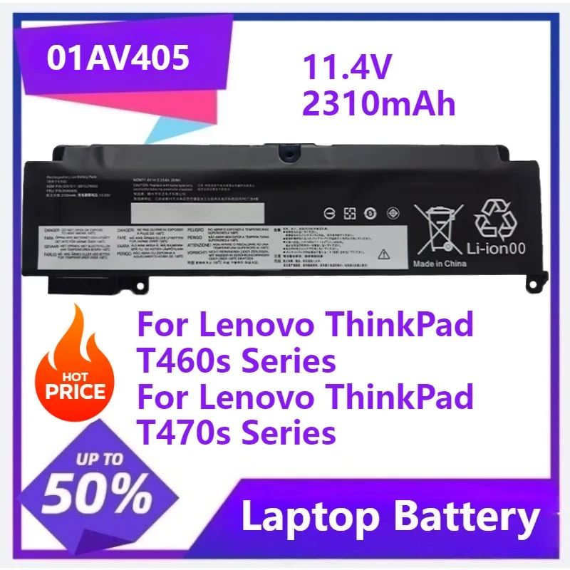 

01AV405 00HW022 Laptop battery For Lenovo ThinkPad T460s T470s Series 00HW038 00HW025 01AV406 00HW024 01AV407 00HW023 2310mAh