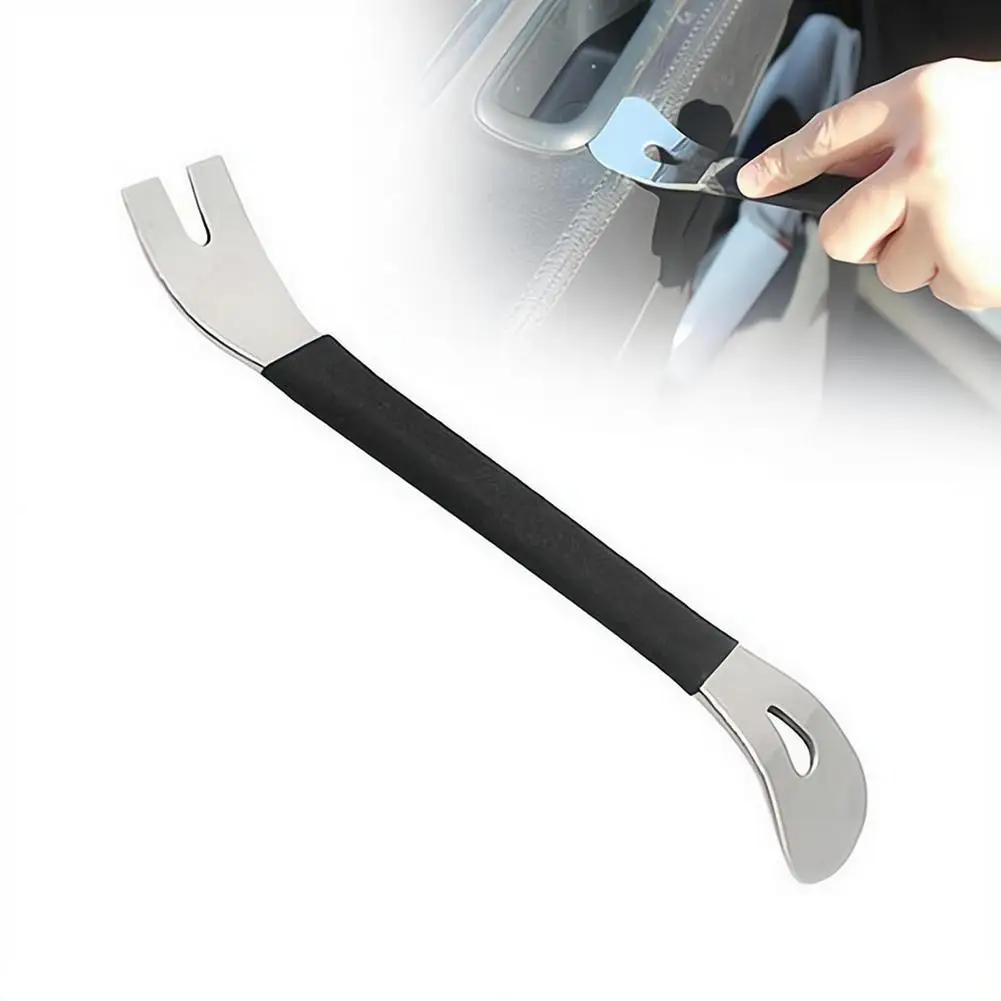 Stainless Steel Dual-End Trim Removal Tool Pry Bar Set for Door Panel Audio Terminal Fastener Driver