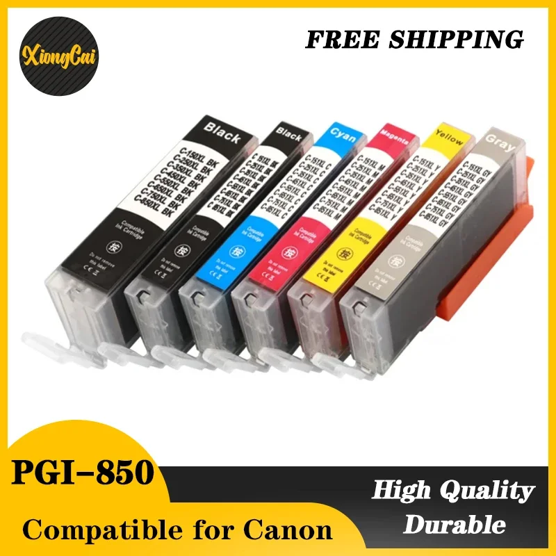 PGI-850 CLI-851 Compatible Ink Cartridge for Canon PGI850 CLI851 PIXMA MG7580 IP7280 IP8780 MX728 MX928 IX6780 IX6880 Printer