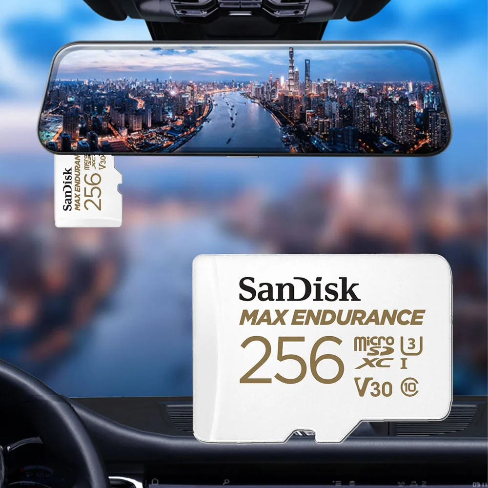 Карта памяти microSD SanDisk MAX выносливость, 32 ГБ, 64 ГБ, 128 ГБ, 256 ГБ, карта памяти U3 4K Full HD для видеорегистраторов и камер наблюдения