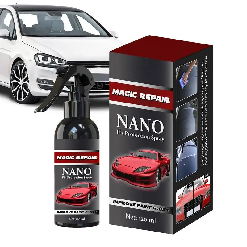 

120ml Nano Car Coating Spray Car Ceramic Nano Coating Liquid Automotive Nano Spray Coating Wax Agent For Cars RVs Motorcycles