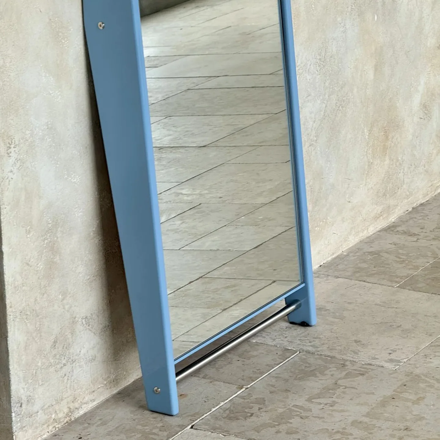 ins niche design full-length mirror full-length mirror floor mirror dopamine girlish feeling against the wall  fitting
