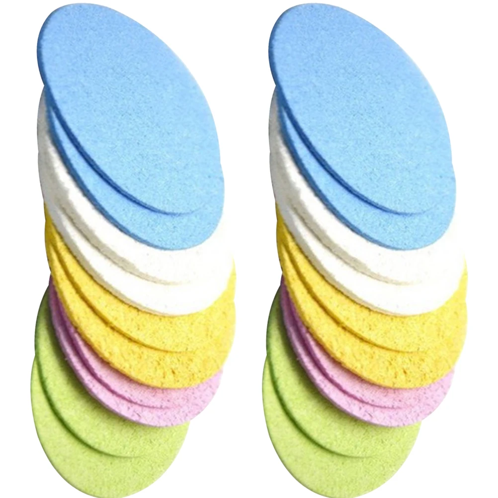 

25 Pcs Facial Cleansing Sponges Cellulose Esthetician Washing Exfoliating Spa Gentle Daily Practical Sensitive Skin Rosacea Dry