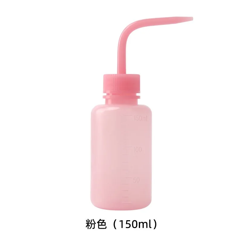 150/250/500 ミリリットルメイクアップクリーニング洗浄ボトル詰め替えボトル眉毛リムーバースキンケアタトゥーボトルまつげ湾曲した注ぎ口ポット