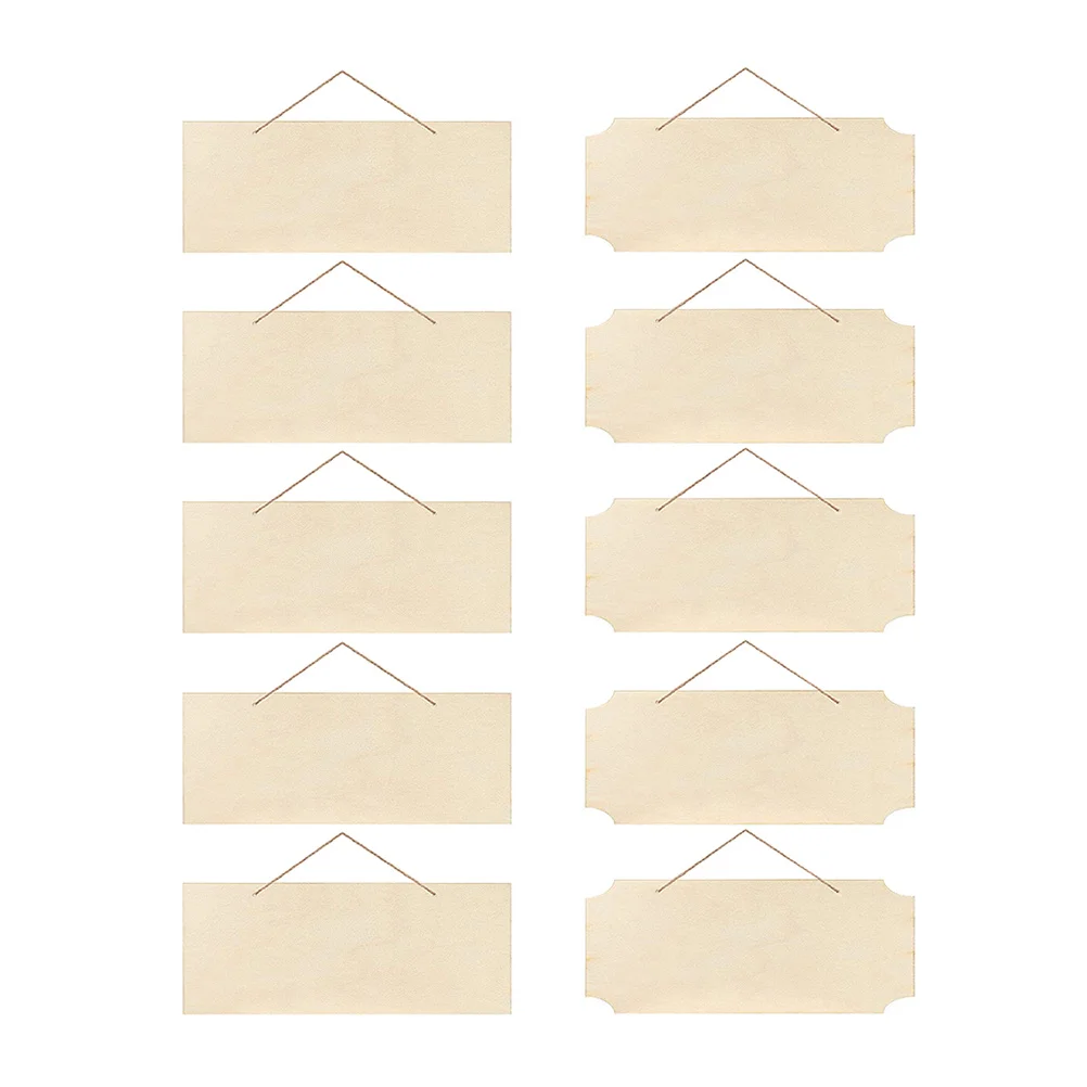 10 pezzi di cartello in legno, placca non finita per appendere decorazioni, cartelli in legno vuoti, artigianato, casa, parete fai da te, camera da letto, strumenti per cucire, accessori