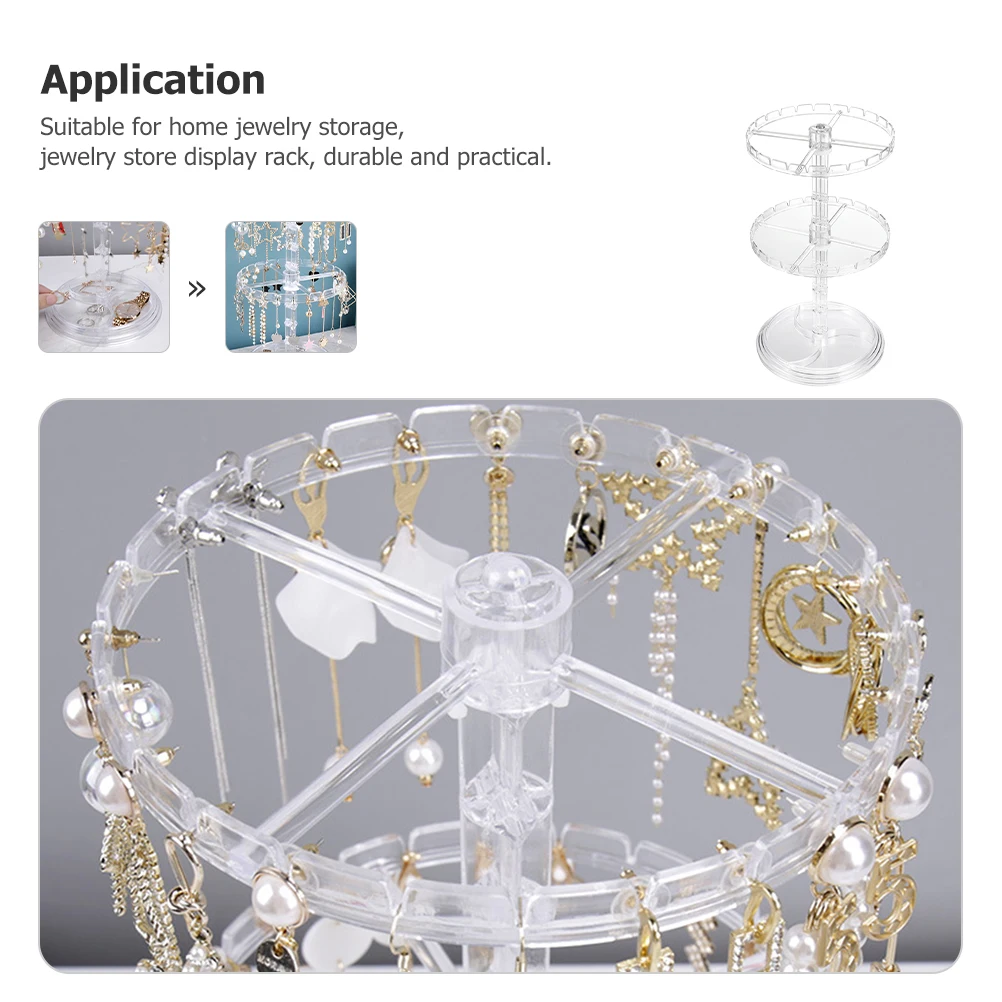

Necklace Holder Stand Jewelry Organizer Earring Necklace Storage Rack Material Elegant Stylish Creative Practical Display