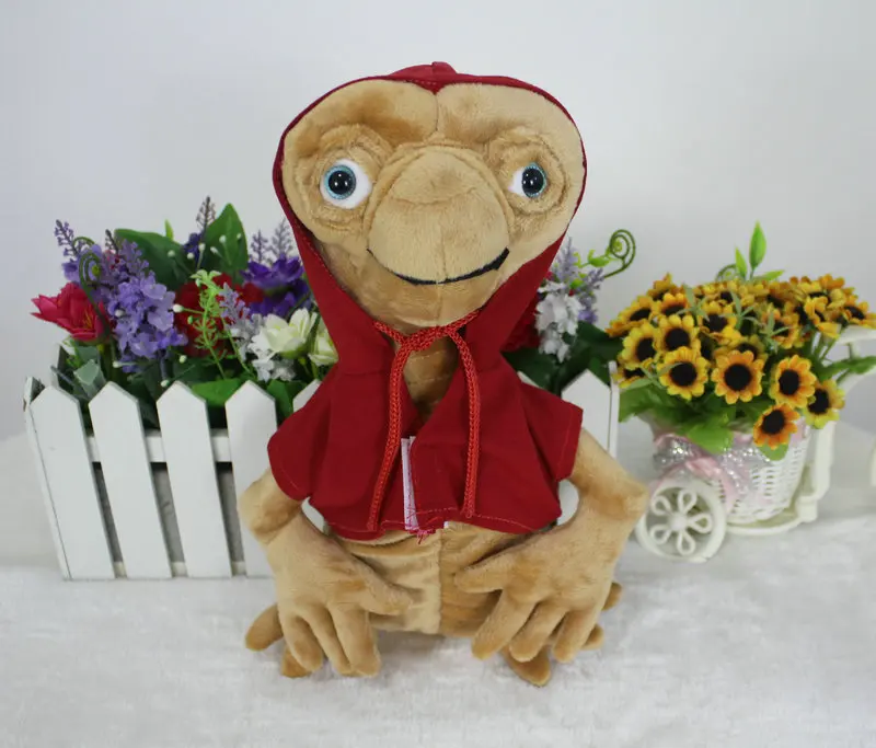 Disney Movie The Extra-Terrestrial Red Coat ET Halloween Toys Soft Dolls Kids Gift