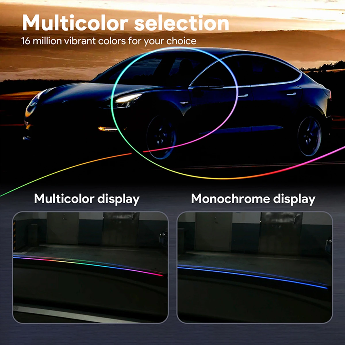 Front Windshield LED Car Interior Lights 150cm RGB USB APP Control Remote Symphony Lamp Universal For Tesla BMW Audi Volvo GLC - Image 5