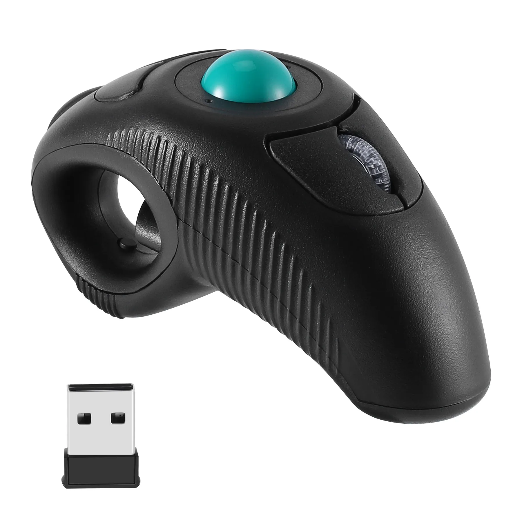 2.4G Wireless Mouse with Pointer Low Latency 1000DPI Hand Help Track Ball Mice USB Receiver Desktop PC Accessory