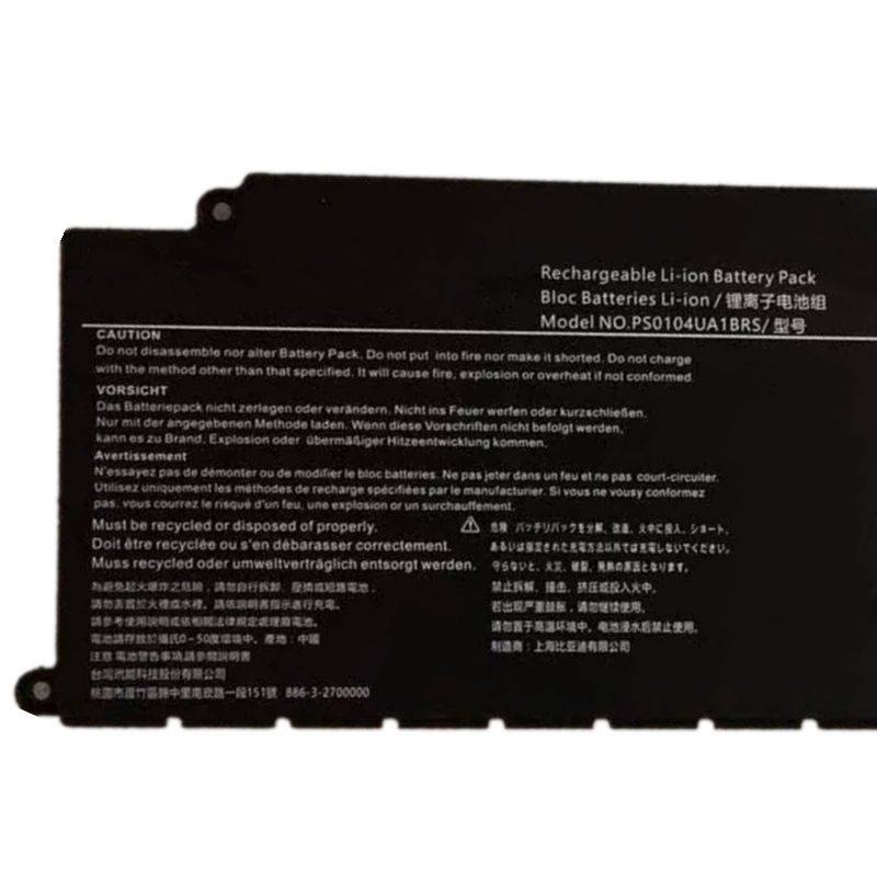 PS0104UA1BRS PS0104UA-1BRS P000834210 Laptop Battery For Toshiba Dynabook U30 Tecra A40-J-12E A50-J CS40L-K12  i3-1215U i5-1235U