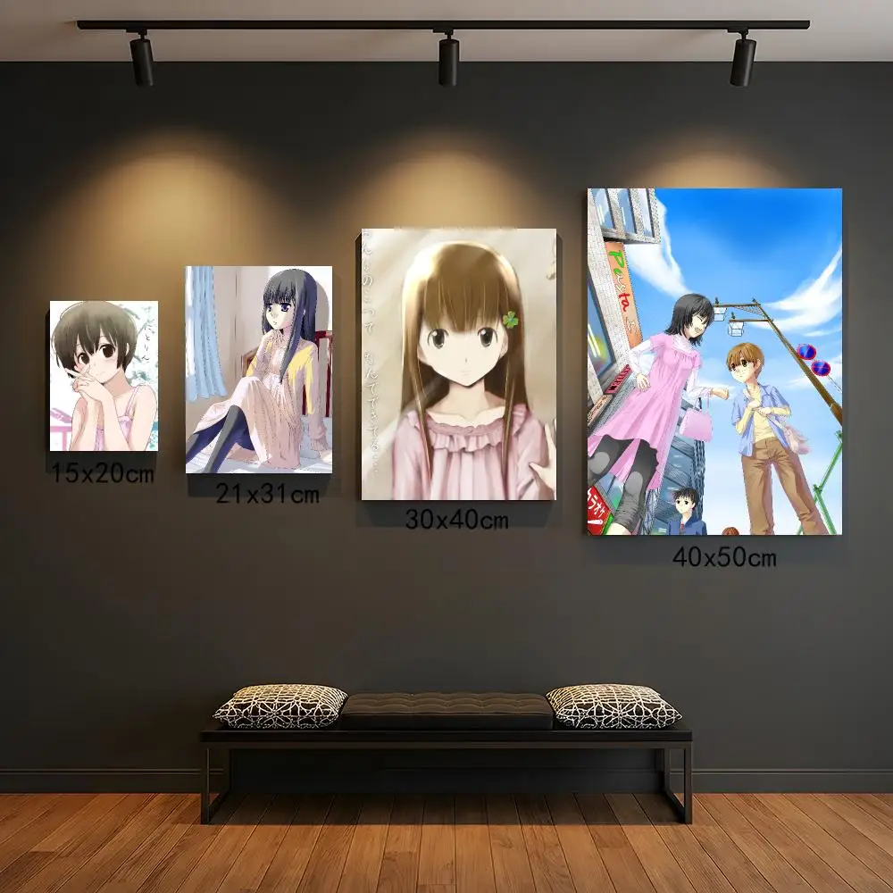 anime W-Wandering Son-N Poster Self Adhesive Wall Decor for Modern Home Cafe Office and Bar