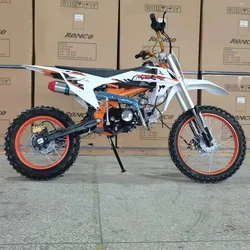 Dirt Bike 125cc 4-Stroke Off Road Motorcycle Sport Cross City Motorbike for Adult Electric/Foot Start 17/14 Tire