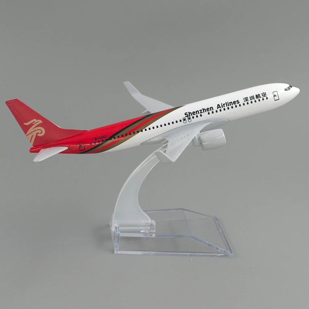 

1/400 самолет Boeing 737 Shenzhen Airlines 16 см сплав самолета B737 модель игрушки детский подарок для коллекции украшения