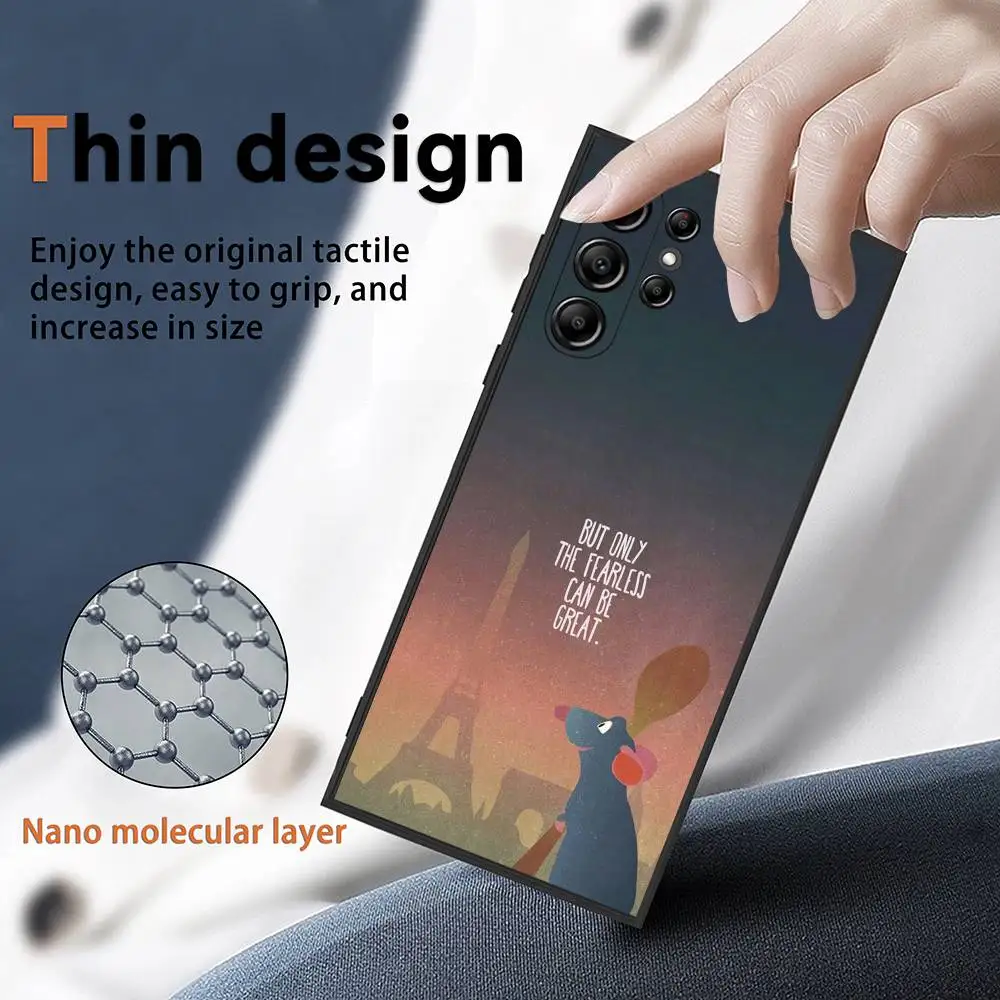 Casing Ponsel Film R-Remy R-Ratatouille untuk Samsung Galaxy S25 S24 S22 S23 Ultra S21 S20 Plus 5G Funda Silikon Pelindung