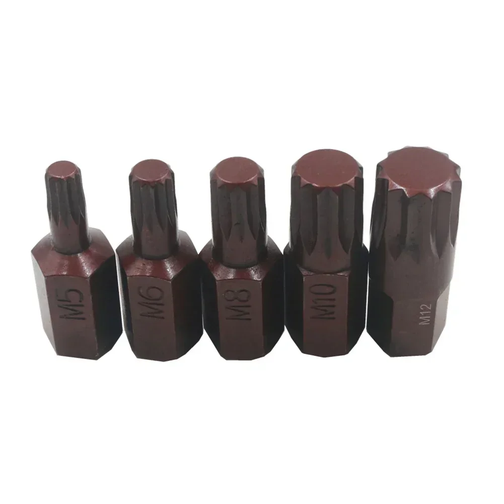 1PC 30mm Star Screwdriver Bit 10mm Hex Shank Magnetic Screwdriver Bits For Impact Screwdriver Head Hand Tools M5/M6/M8/M10