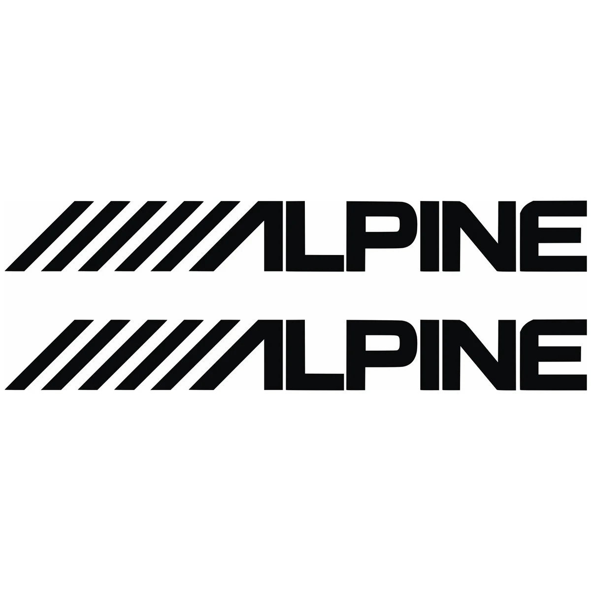 2 X PEGATINAS STICKER VINILO- PACK ALPINE Moto Sponsor AUFKLEBER VINYL Decal Customizable in Any Size No Background