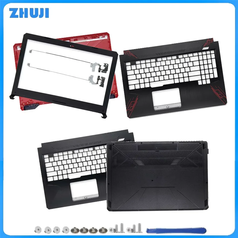 

For FX504 FX504G FX504GD FX504GE FX80 FX80G FX80GD Repalce Cover LCD Back Cover Front Bezel Palmrest Bottom Cover Hinges